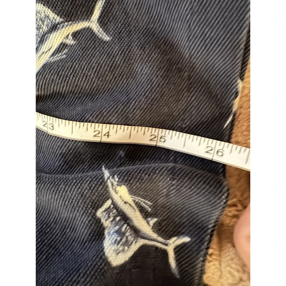 Polo Ralph Lauren Sailfish AOP Fish Print Shirt Blue Men's size Large Vintage 99